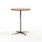 Emma and Oliver 24" Round Wood Cocktail Table with 30" and 42" Columns